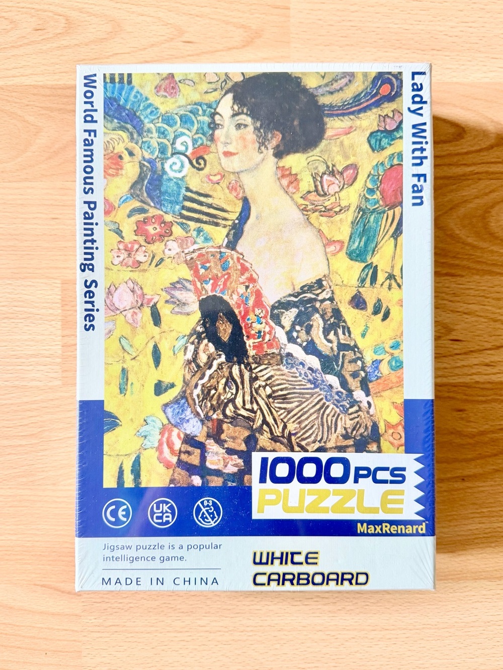 NWOT “LADY WITH FAN” GUSTAV KLIMT 1000-PIECE PUZZLE